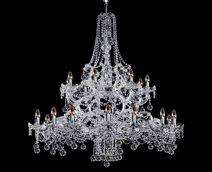 Lustre Cristal 25 Lampes