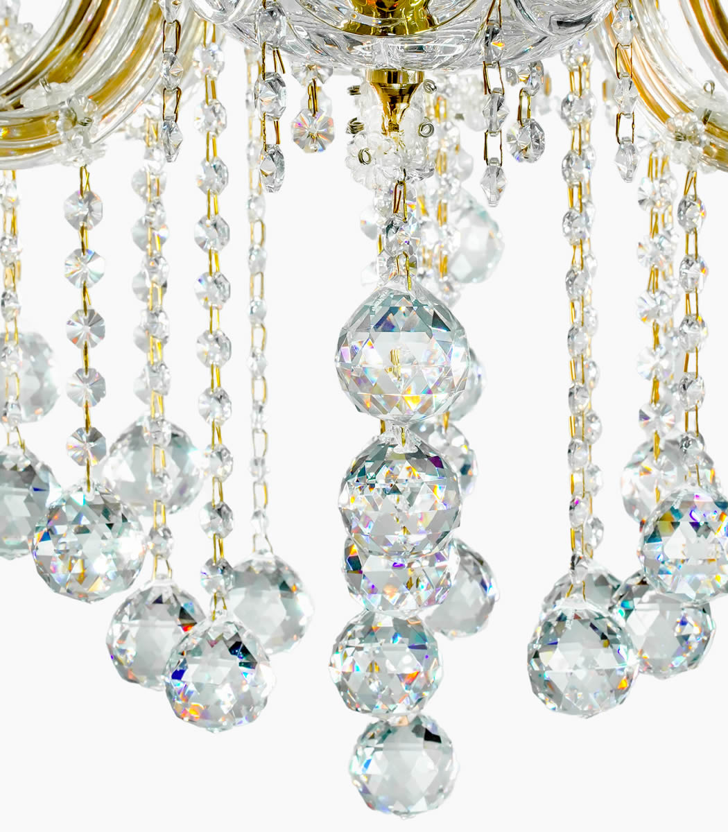 Lustre Cristal 8 Lampes