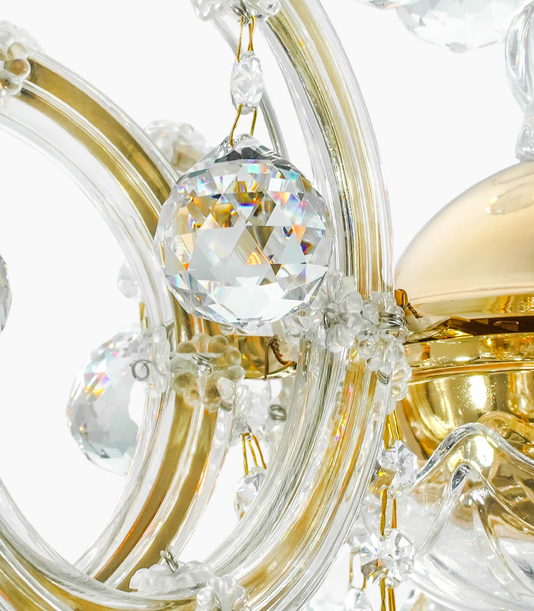 Lustre Cristal 8 Lampes